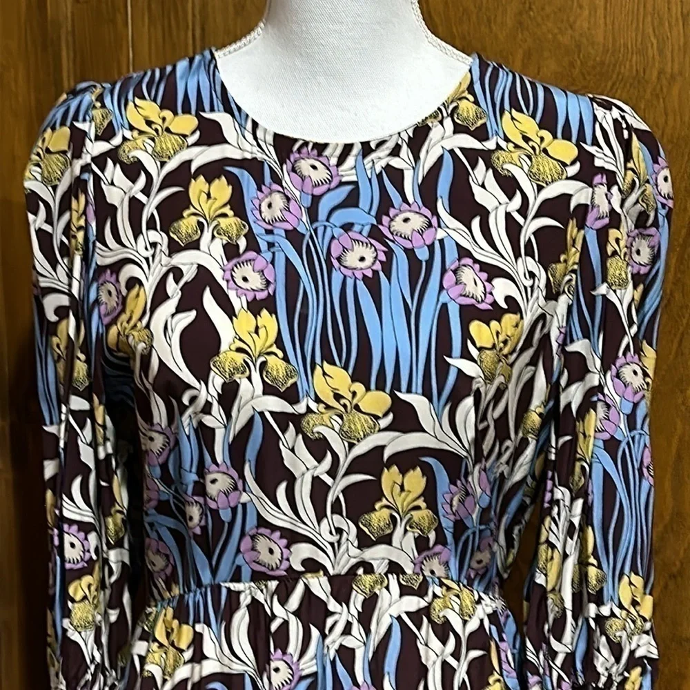 Dixie Retro Floral Print Dress Size Small - NWT